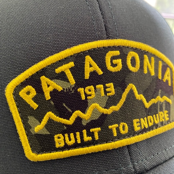 Patagonia Green Endure Used Rare Cap Snapback - Picture 4 of 4